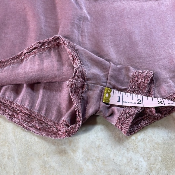 Aerie Women Romper Short Lace Silky Pockets Spaghetti Straps Sleeveless Size XS - Picture 13 of 15